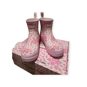 Hunter X Loveshackfancy Play Pink Floral Ankle Boot 5